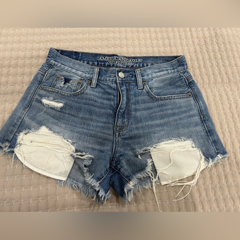 American Eagle Outfitters Women's Blue Denim Shorts
